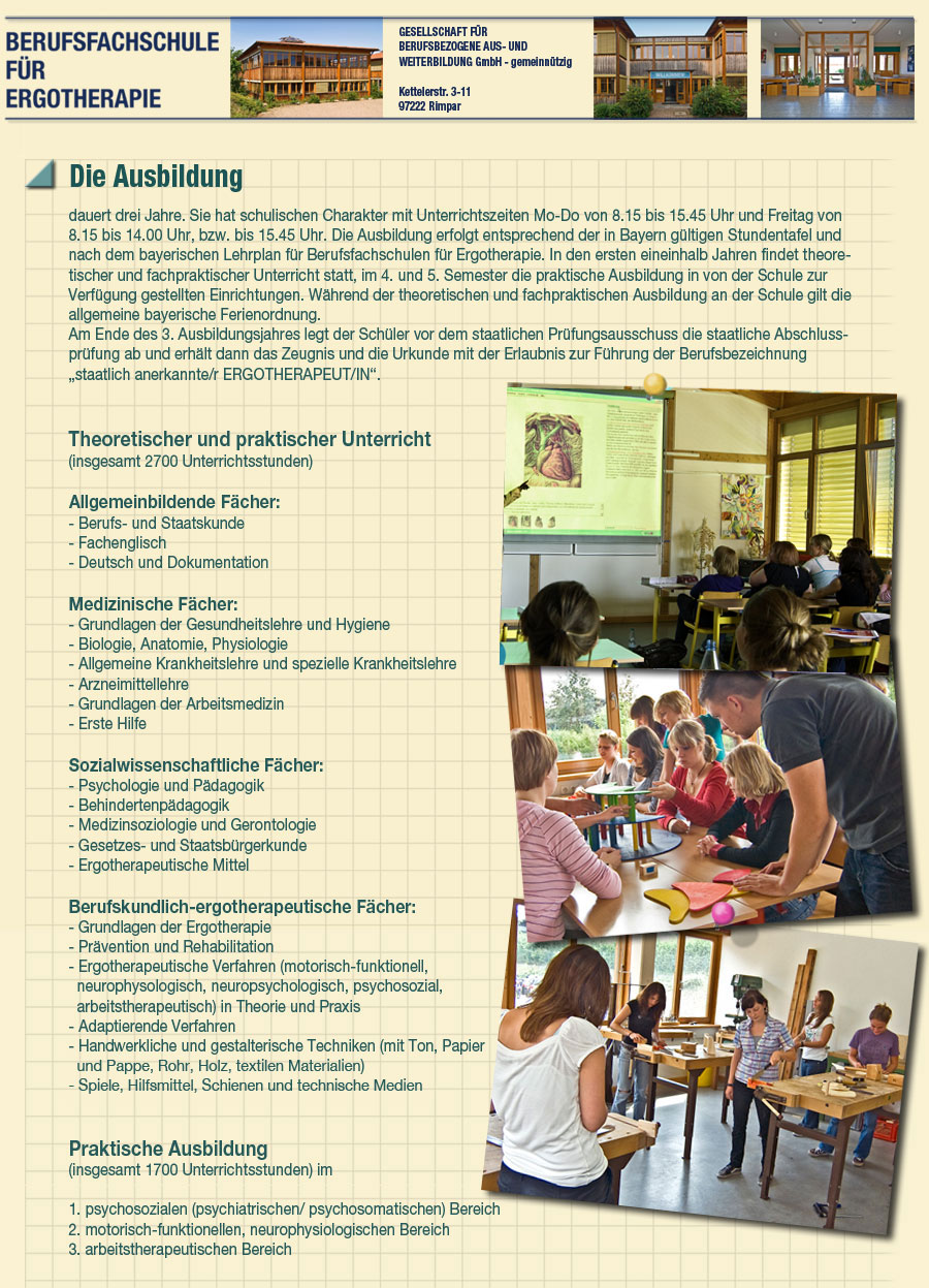 Informationen zur Ausbildung